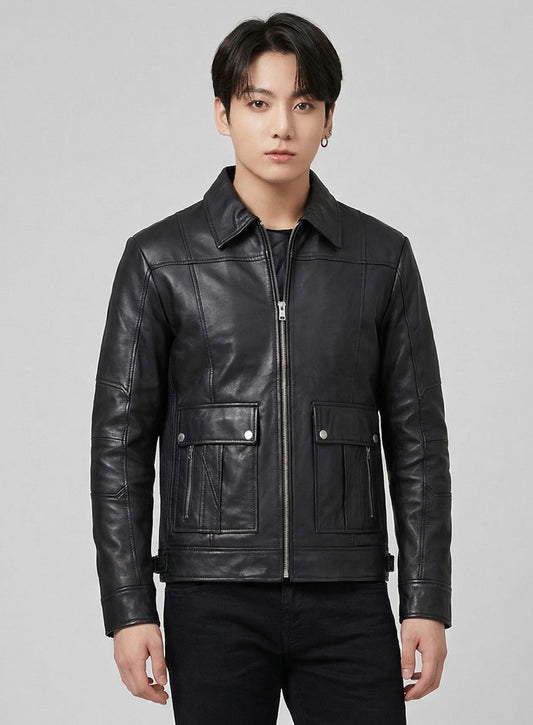 Jungkook Leather Jacket #1