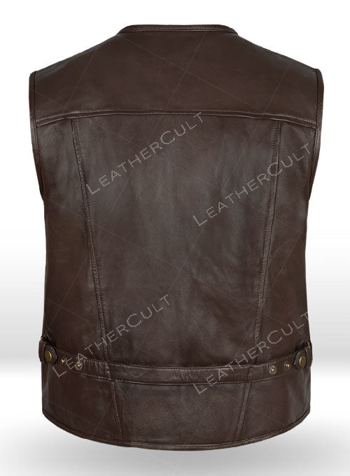 Chris Pratt Jurassic World Fallen Kingdom Leather Vest - LeatherCult