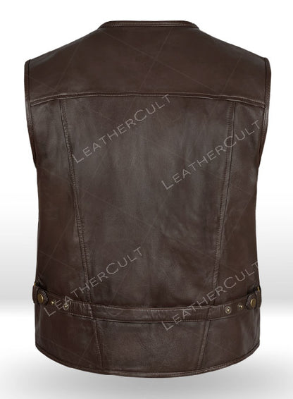 Chris Pratt Jurassic World Fallen Kingdom Leather Vest - LeatherCult