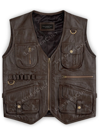 Chris Pratt Jurassic World Fallen Kingdom Leather Vest - LeatherCult