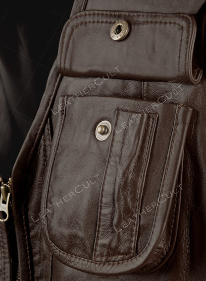 Chris Pratt Jurassic World Fallen Kingdom Leather Vest - LeatherCult