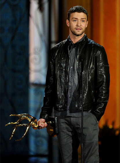 Justin Timberlake Guys Choice Awards Leather Jacket - LeatherCult