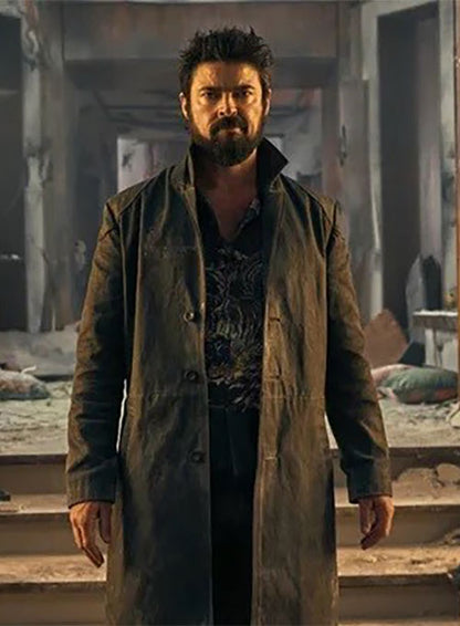 Karl Urban The Boys Leather Long Coat - LeatherCult