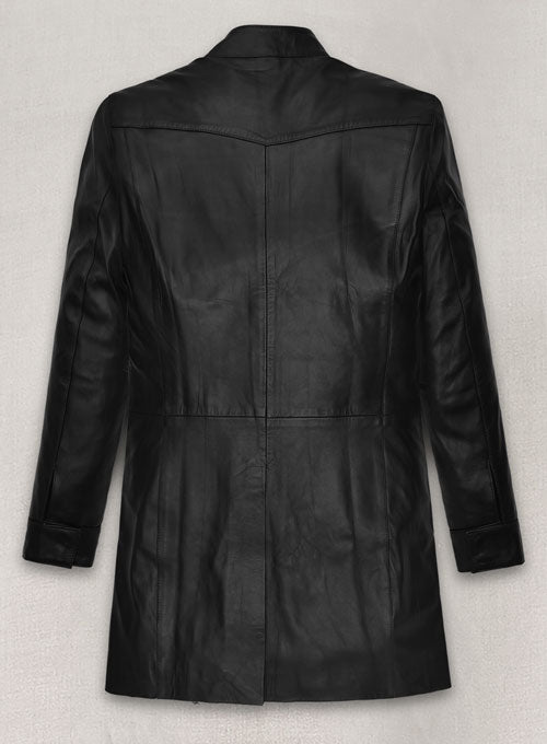 Kate Winslet Holy Smoke NewYork Premiere Leather Long Coat - LeatherCult
