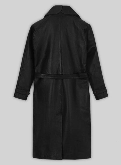 Katherine Waterston Fantastic Beasts Leather Long Coat - LeatherCult