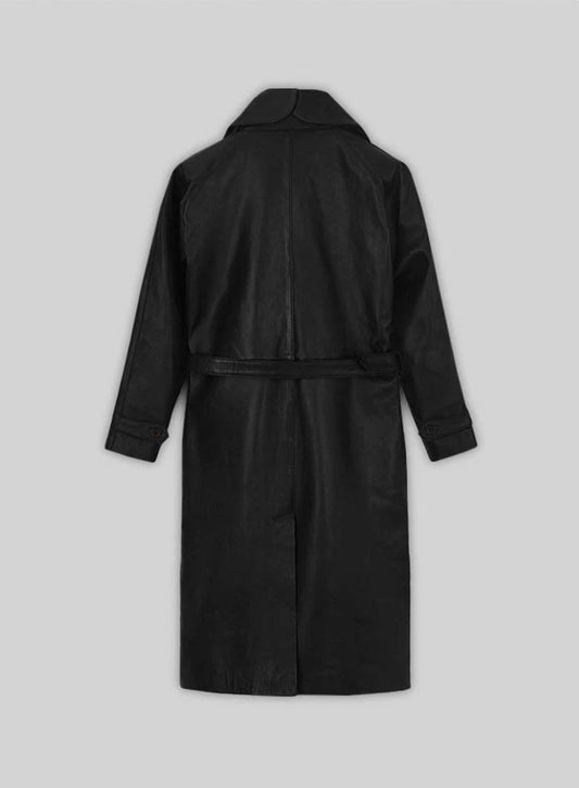 Katherine Waterston Fantastic Beasts Leather Long Coat
