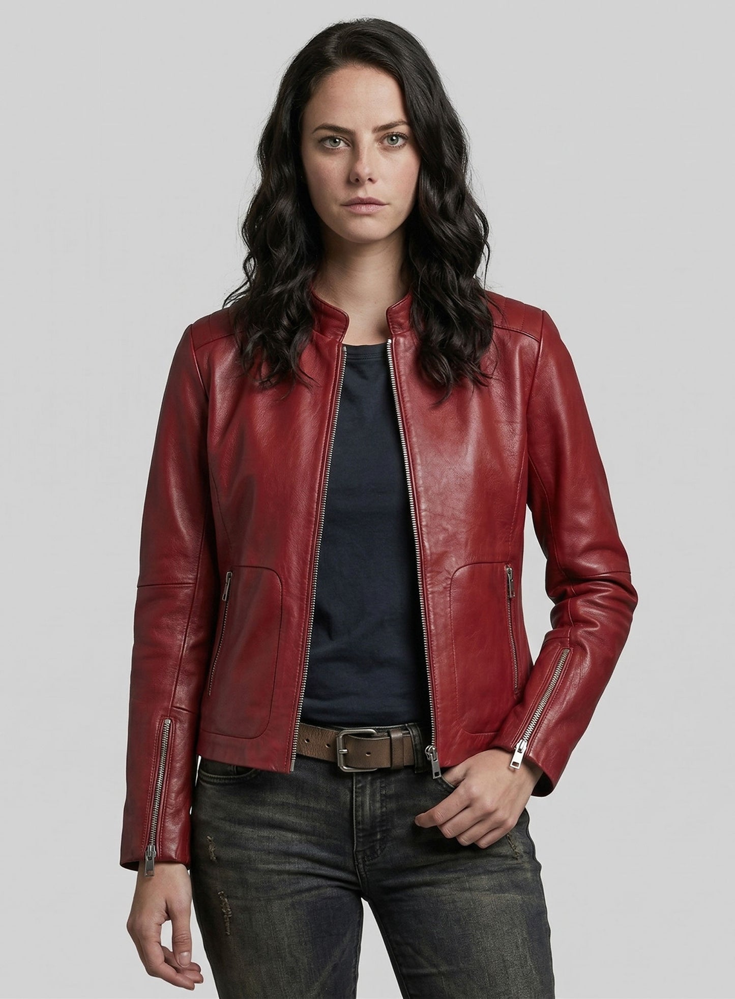Kaya Scodelario Resident Evil Leather Jacket