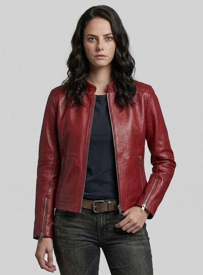 Kaya Scodelario Resident Evil Leather Jacket