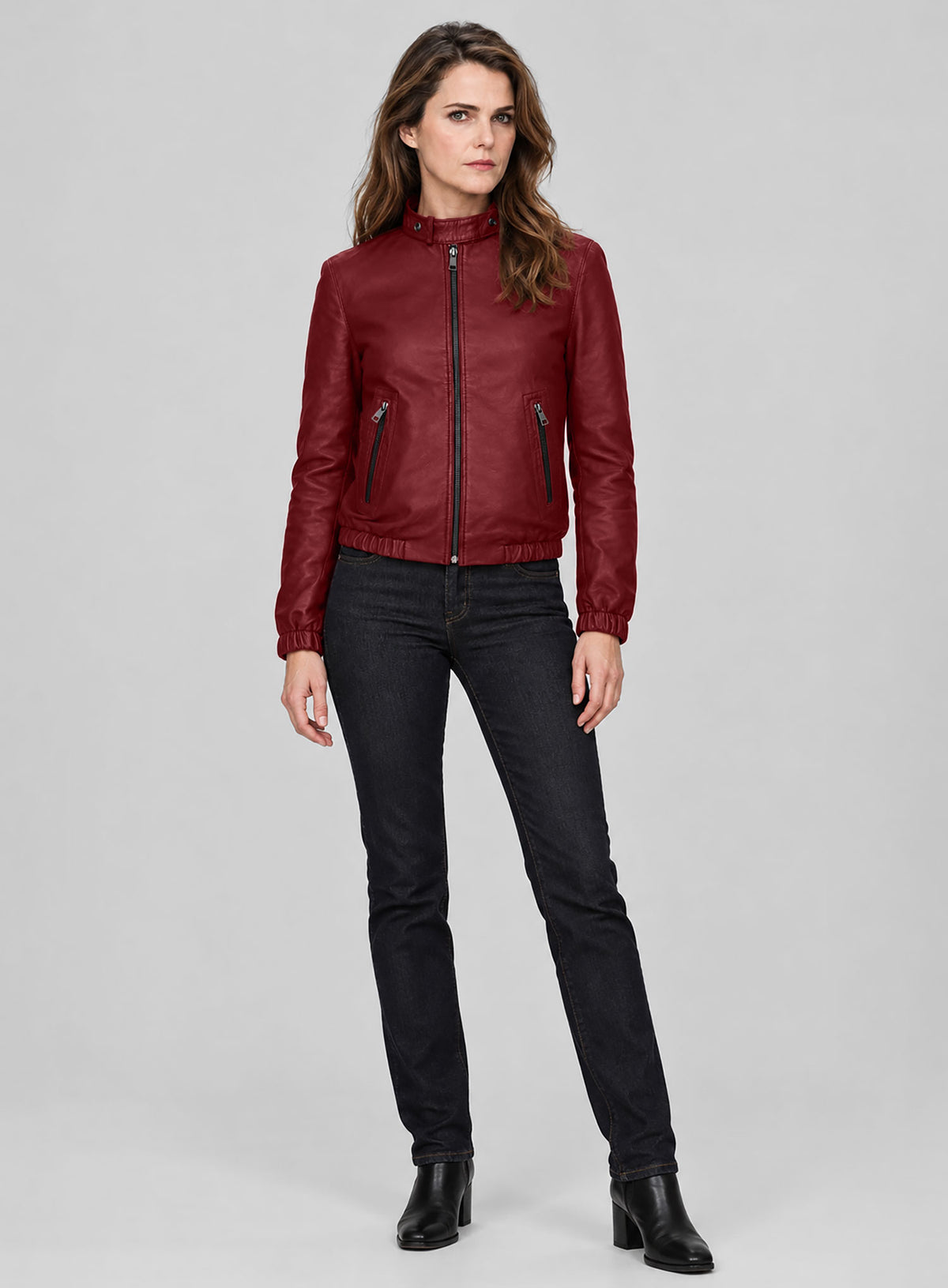 Keri Russell The Americans Leather Jacket