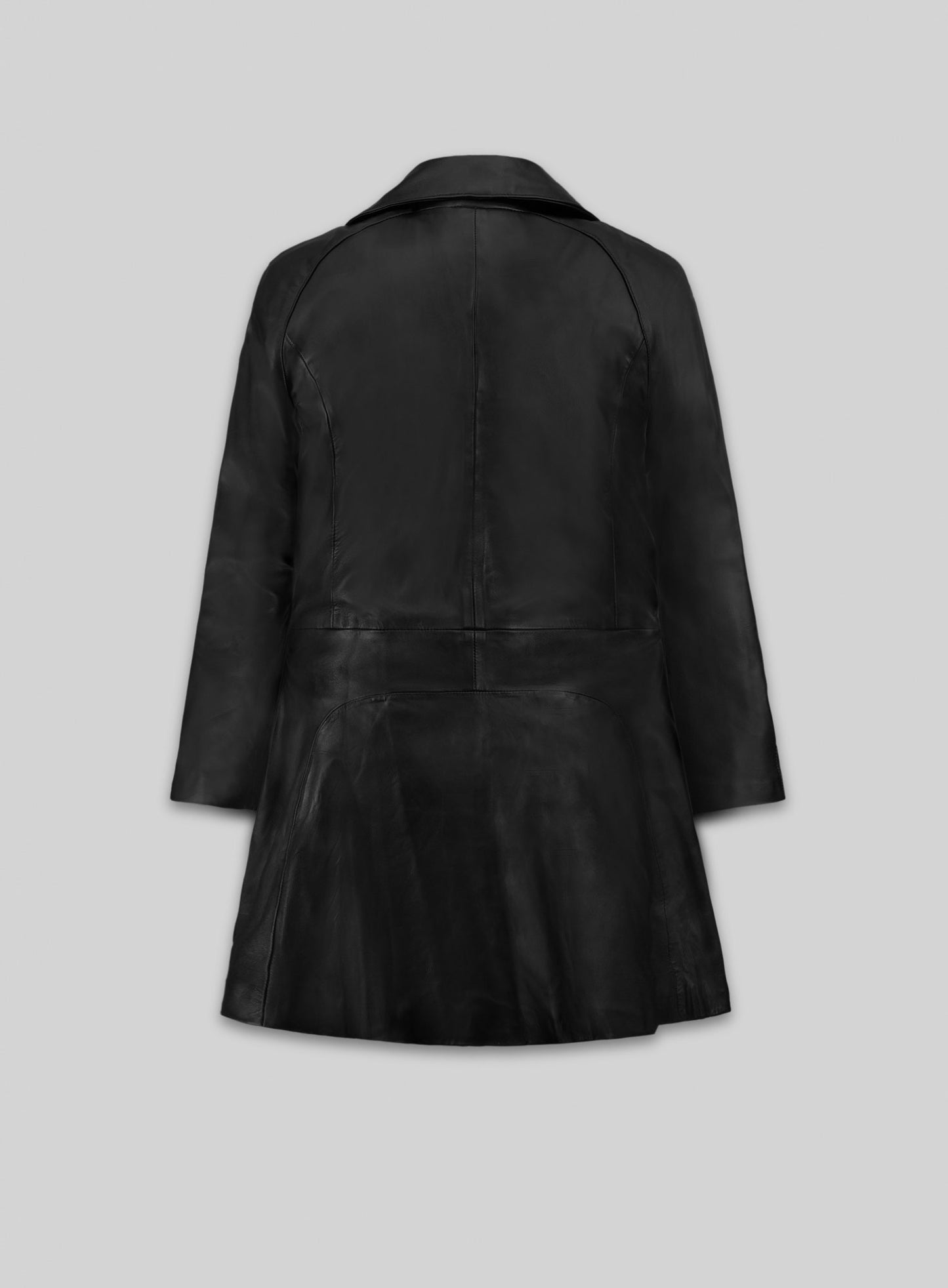 Kim Kardashian Leather Trench Coat