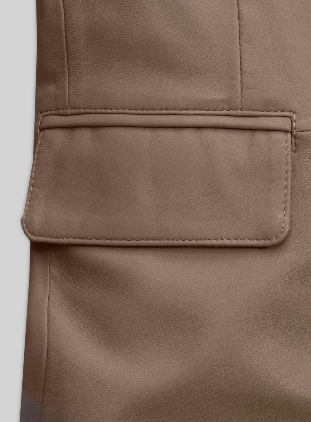 King Brown Lambskin Leather Blazer