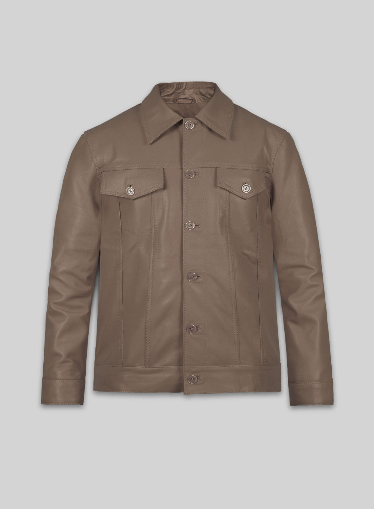 King Brown Washed Transformers Mark Wahlberg Lambskin Leather Jacket