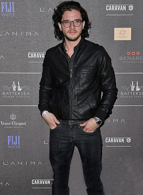 Kit Harington Battersea Annual Party Leather Jacket - LeatherCult