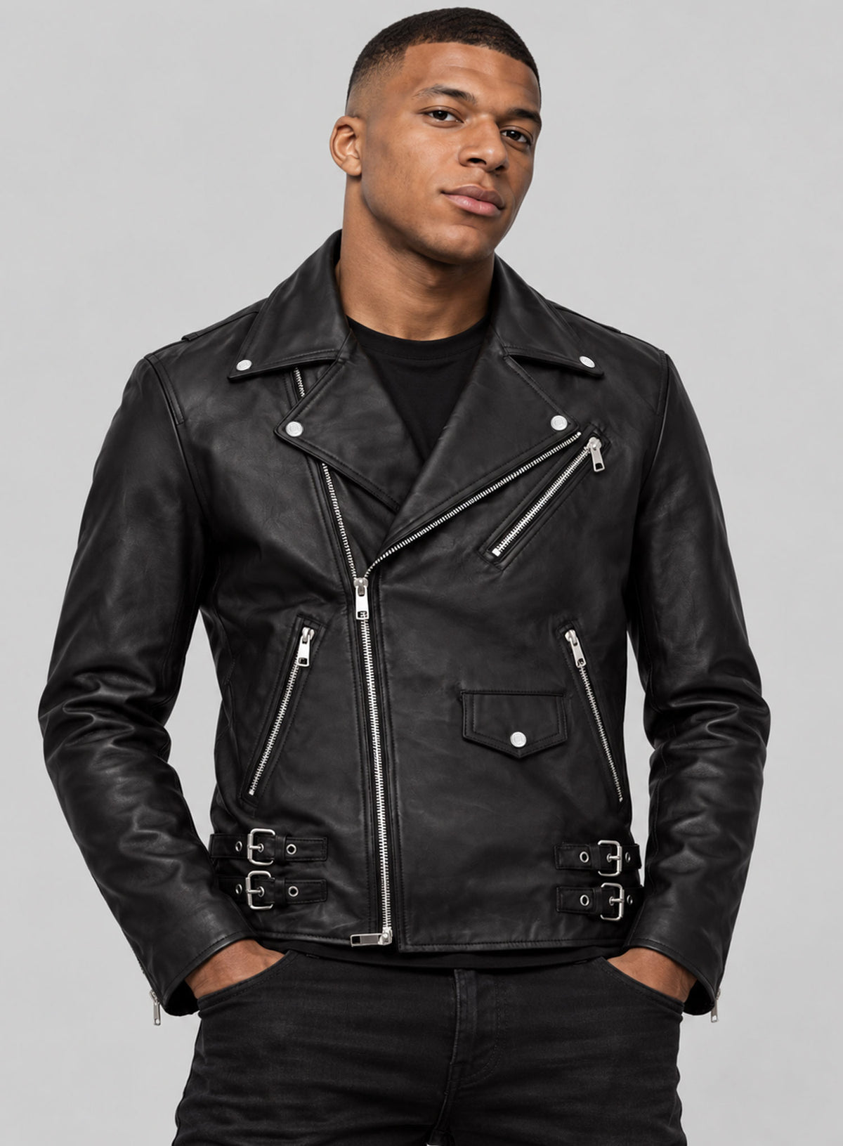 Kylian Mbappe Leather Jacket