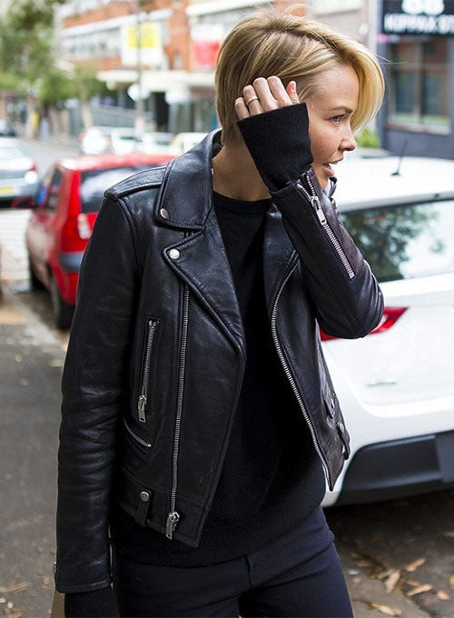 Lara Bingle Leather Jacket - LeatherCult