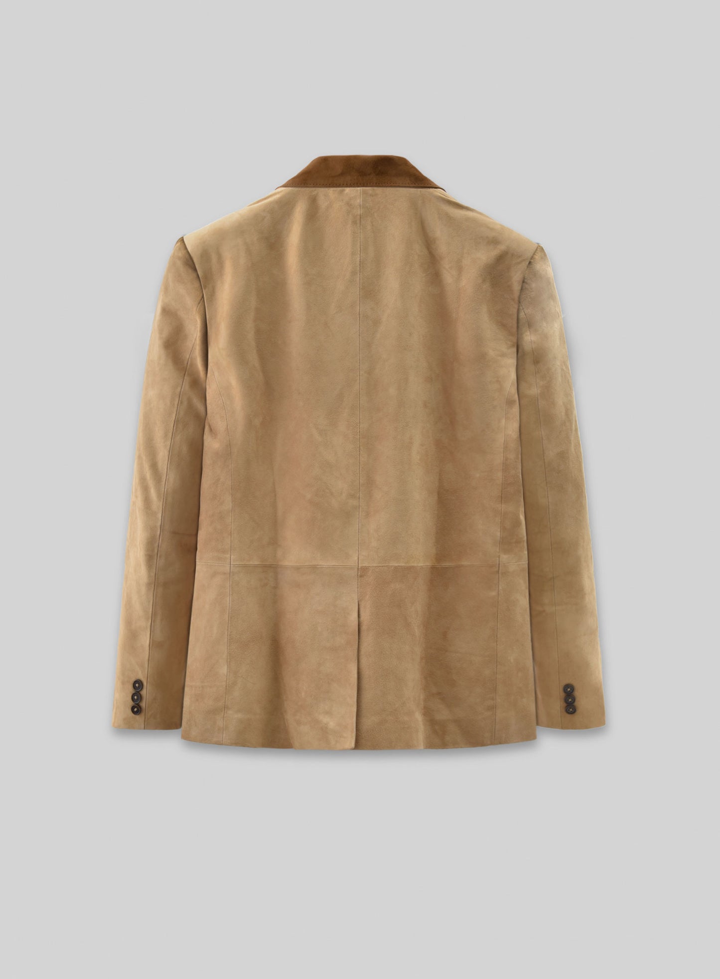 Latte Beige Suede Hampton Leather Blazer