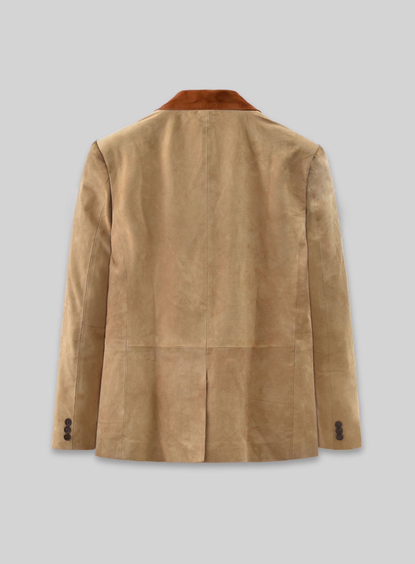 Latte Beige Suede Hampton Leather Blazer