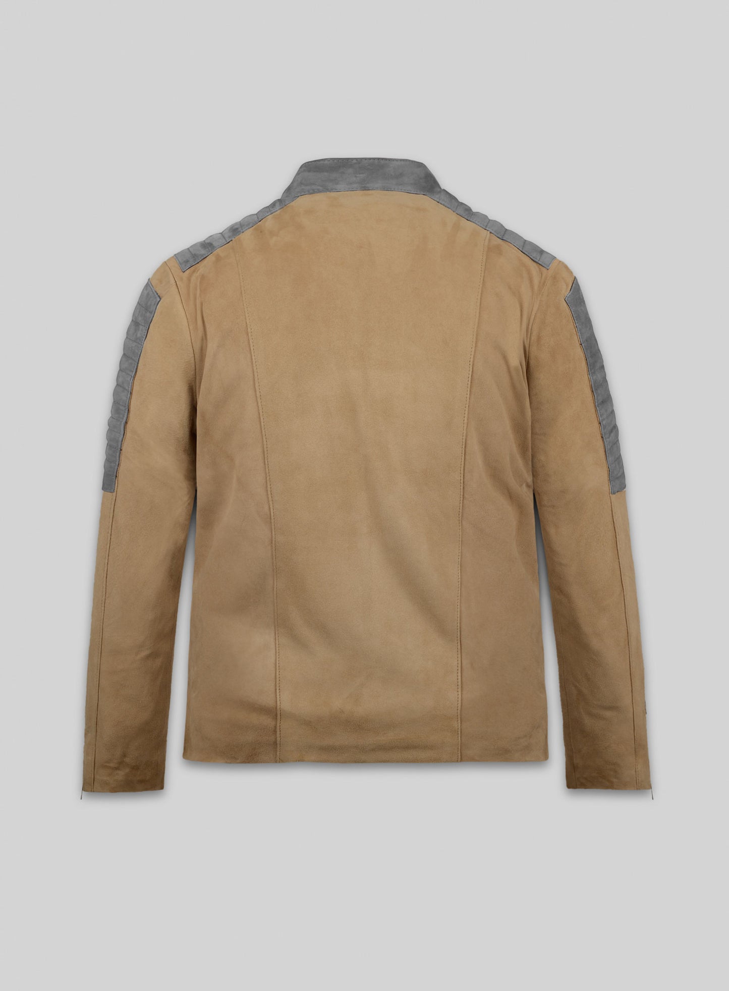 Latte Beige Suede Leather Jacket # 647