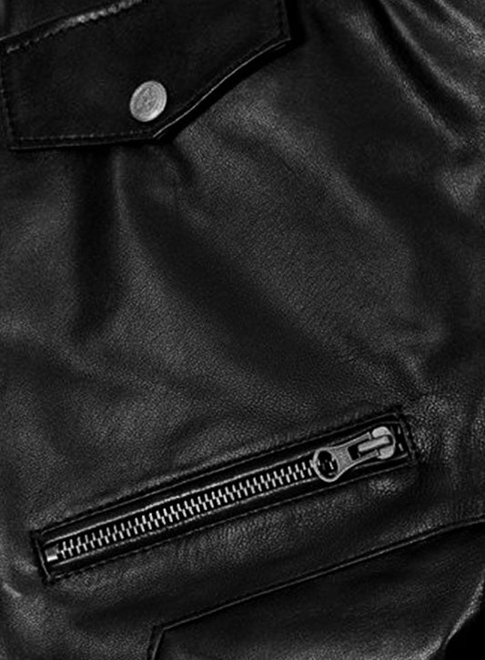 Leather Cargo Jeans - Style 01-2