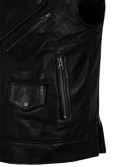 Leather Biker Vest # 315 - LeatherCult