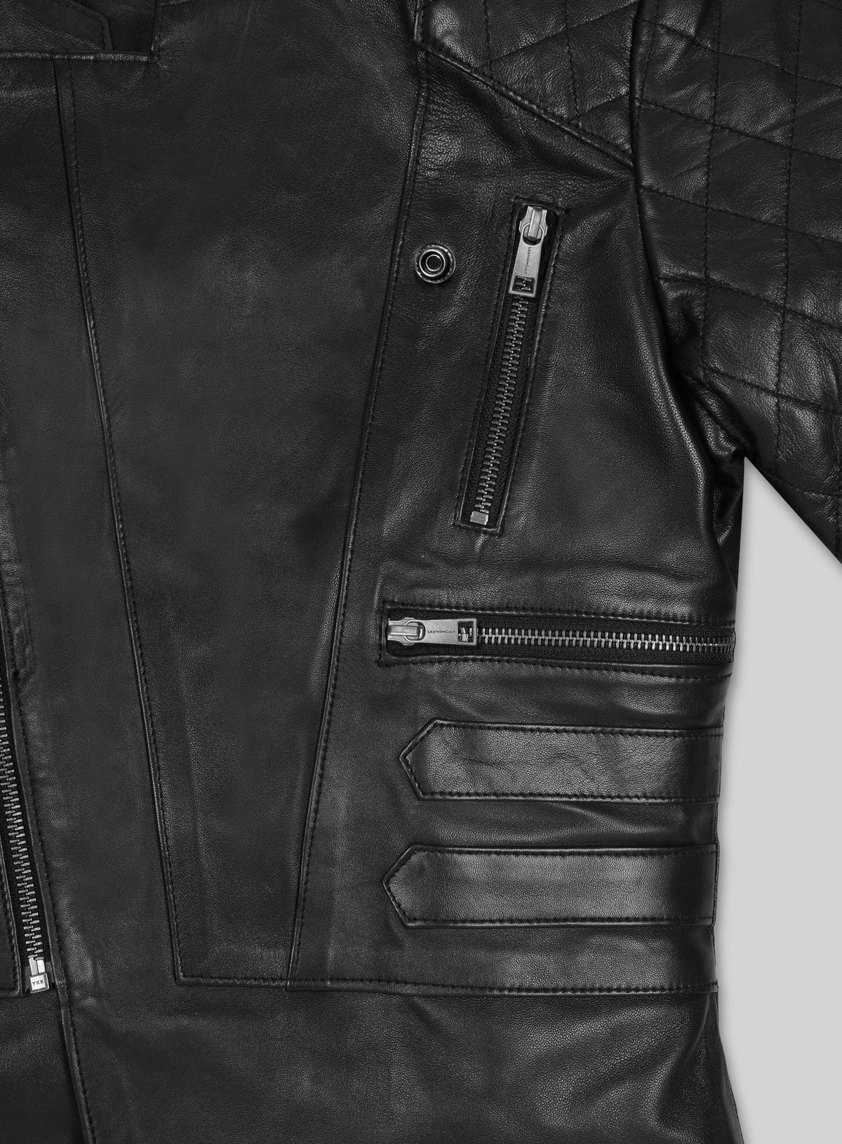 Leather Biker Jacket # 529