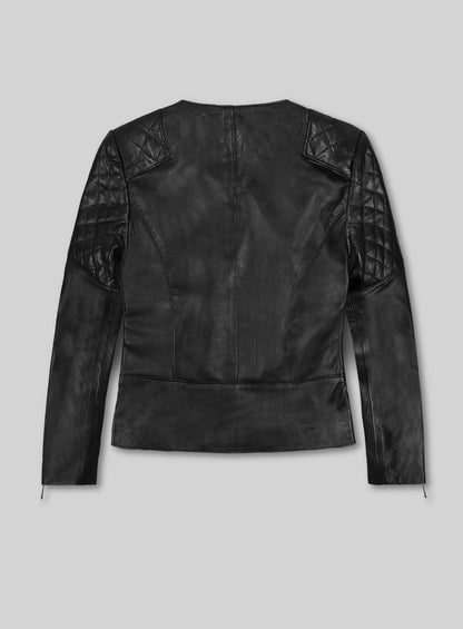 Leather Biker Jacket # 529