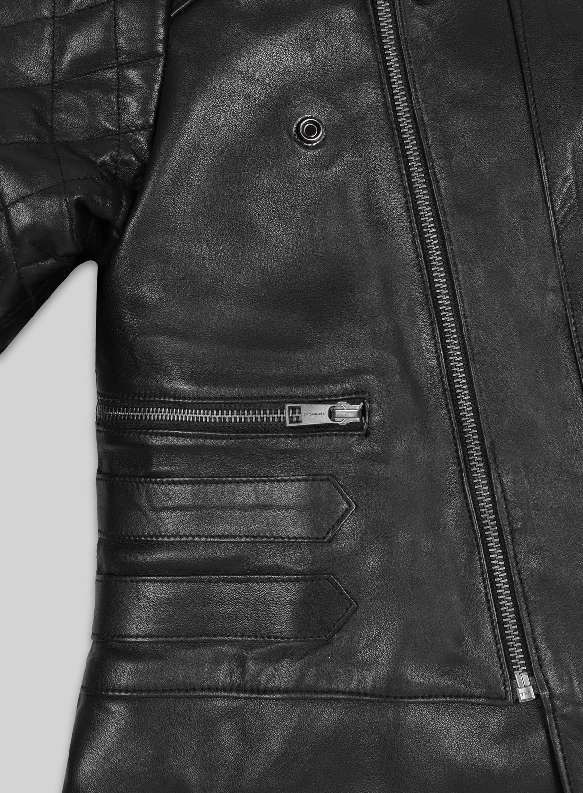 Leather Biker Jacket # 529