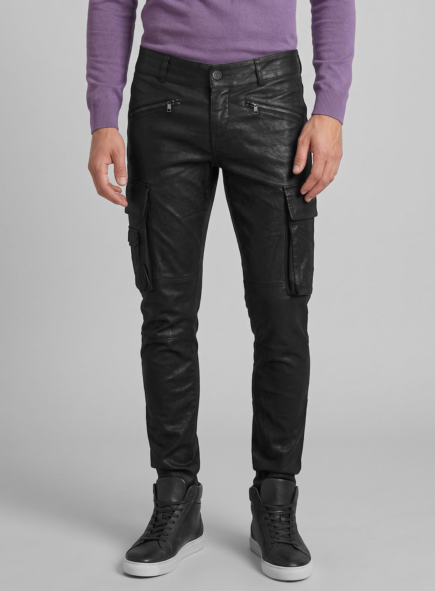 Leather Biker Jeans - Style #509