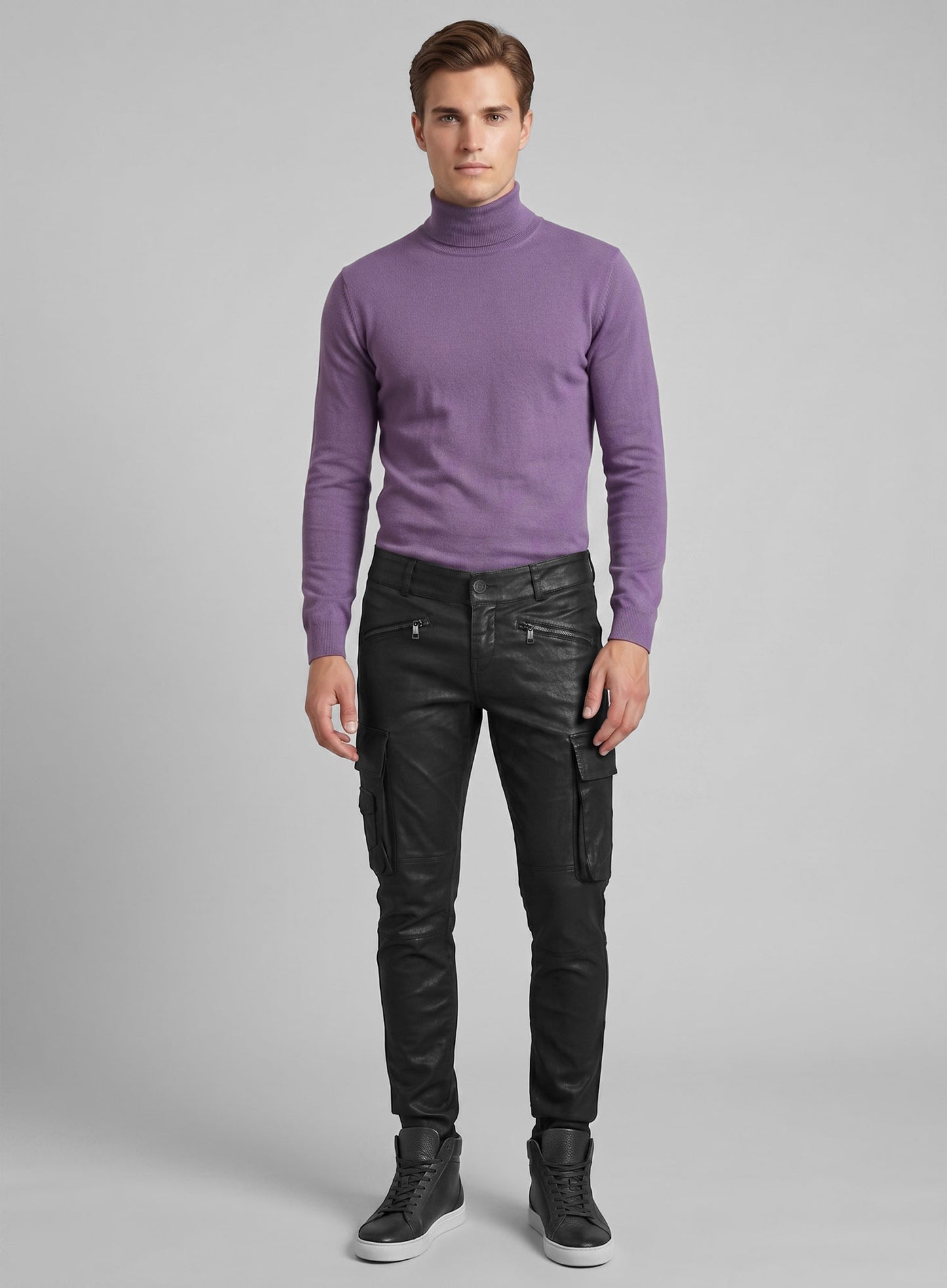 Leather Biker Jeans - Style #509