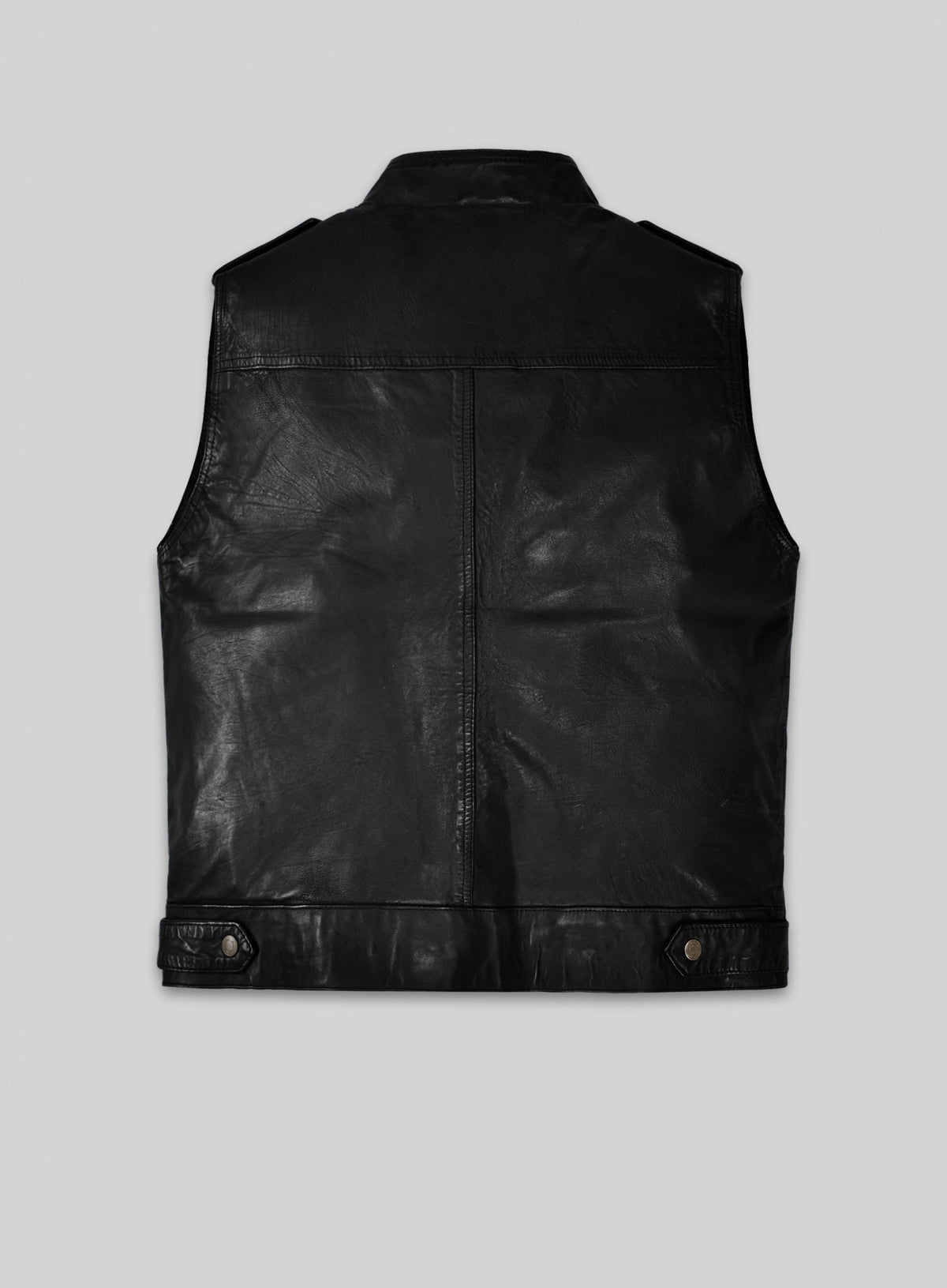 Leather Biker Vest # 313