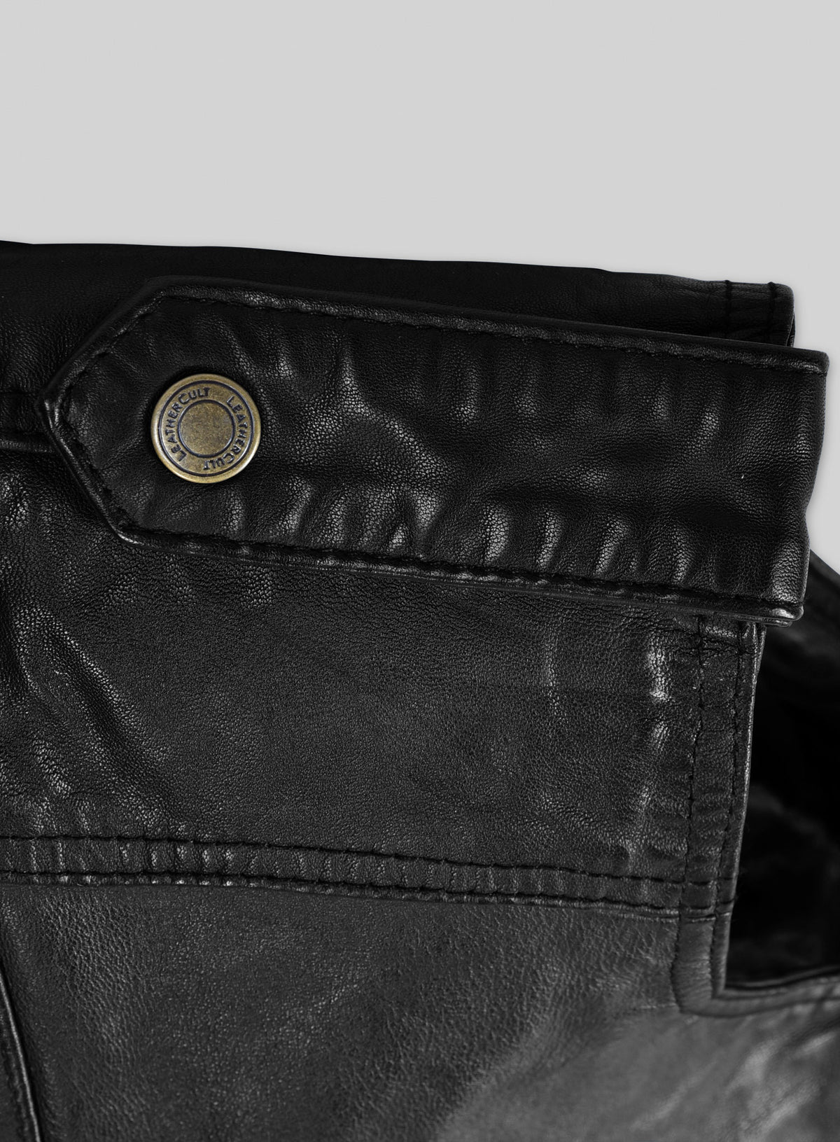 Leather Biker Vest # 313