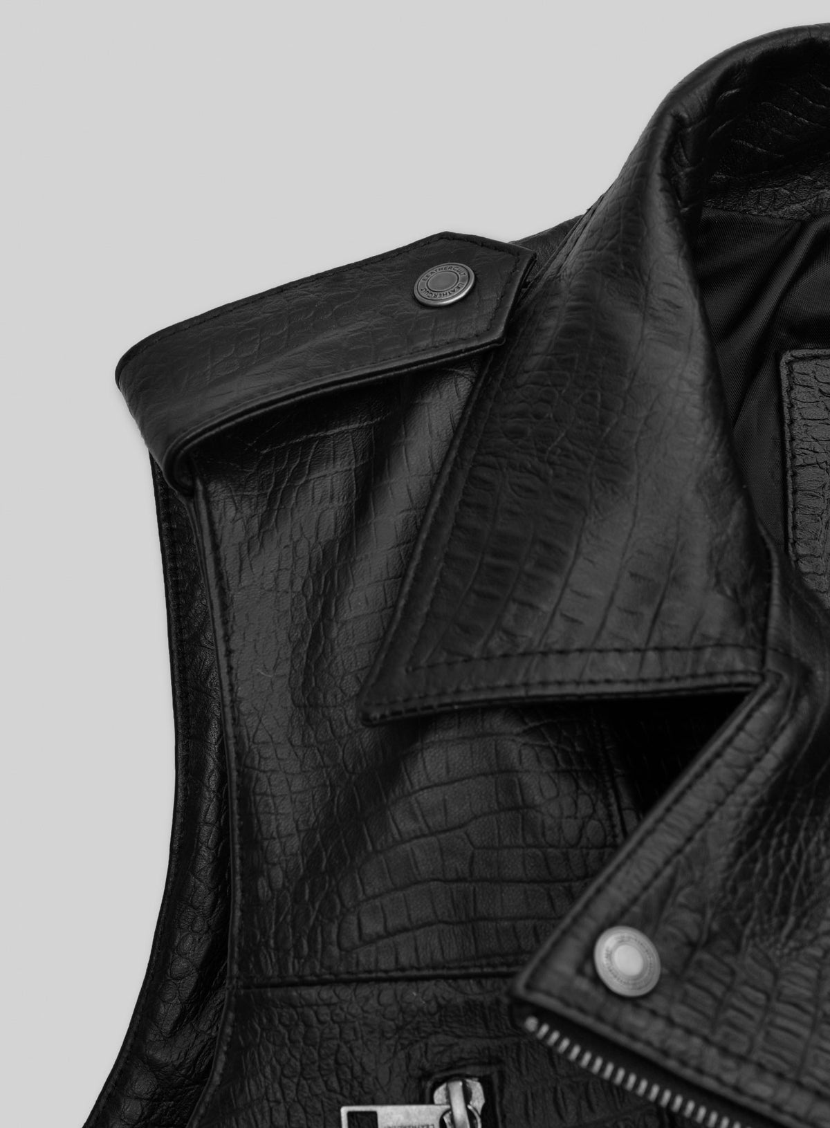 Leather Biker Vest # 319