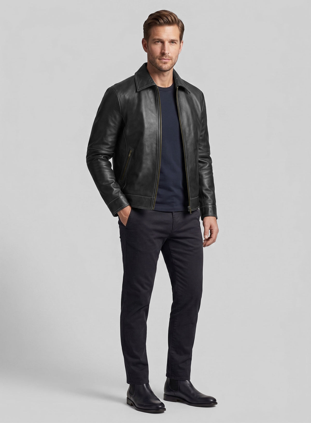 Leather Jacket #904