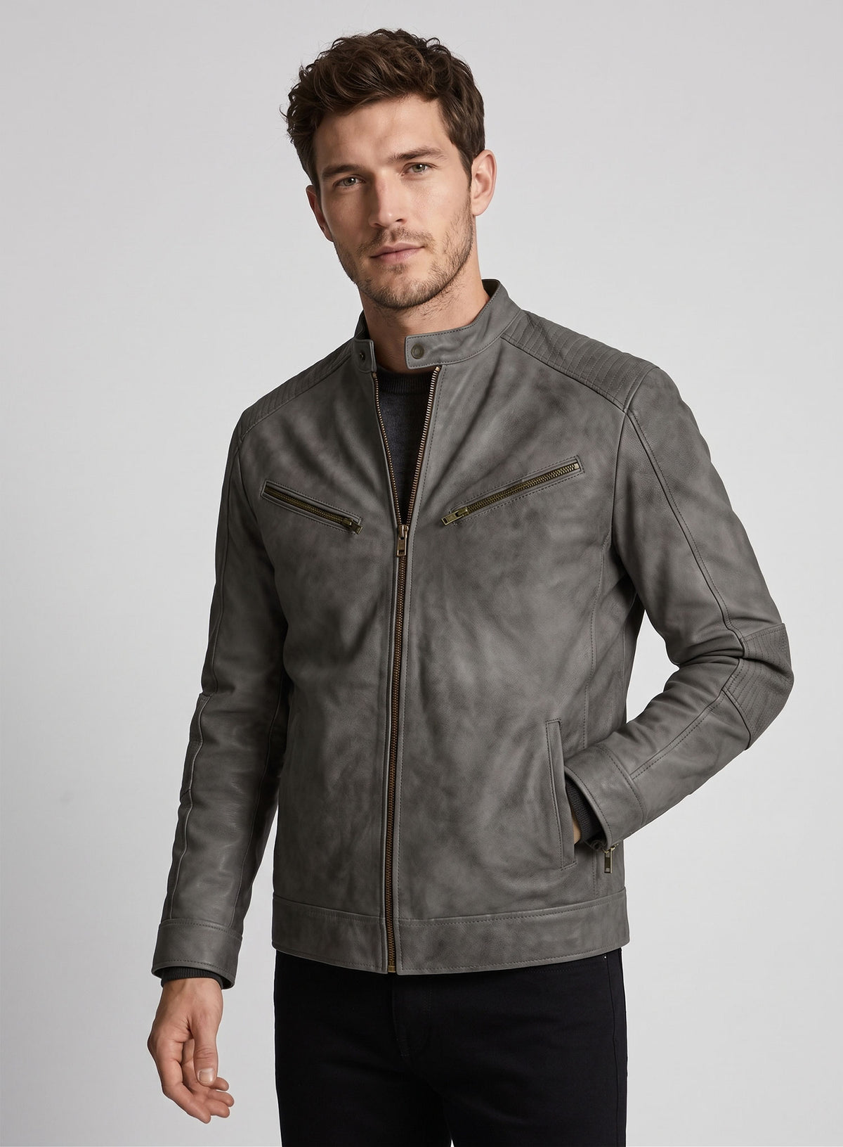 Leather Jacket # 656
