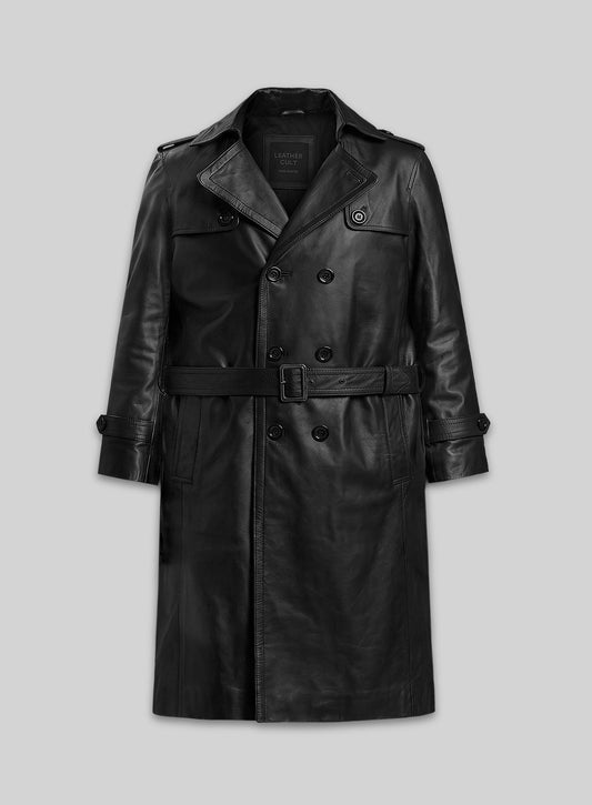 Leather Long Coat #205