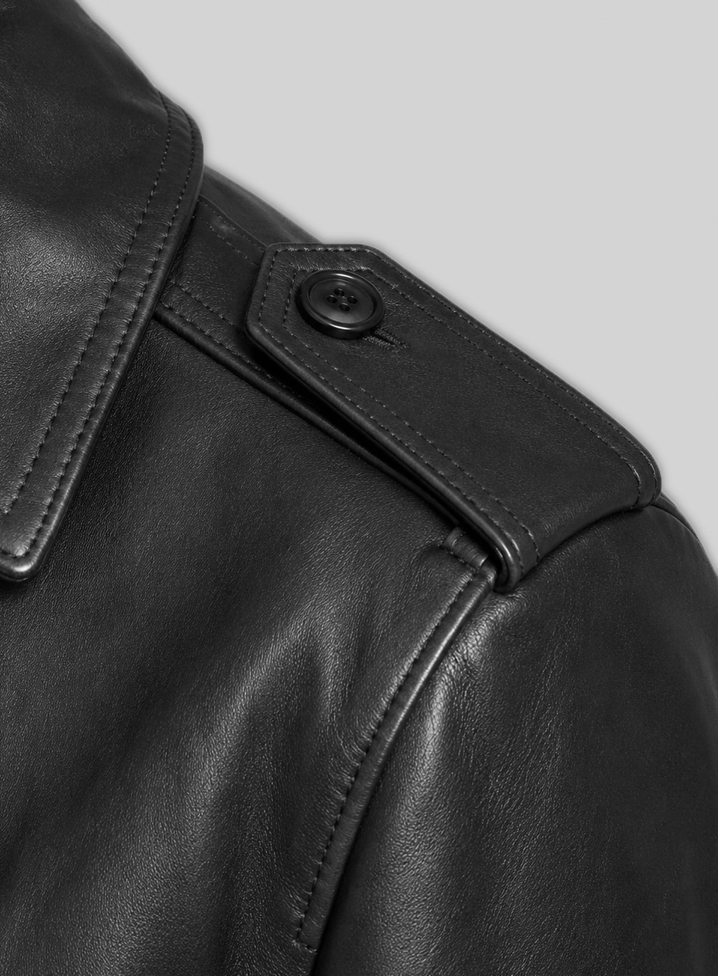 Leather Long Coat #205