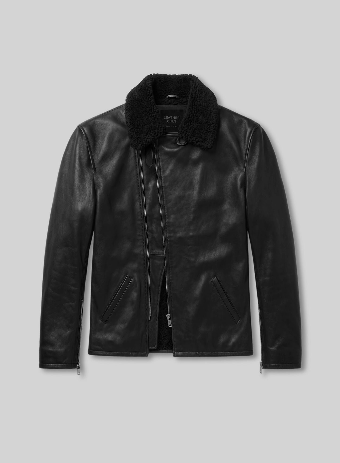 Ranch sherpa Leather Jacket