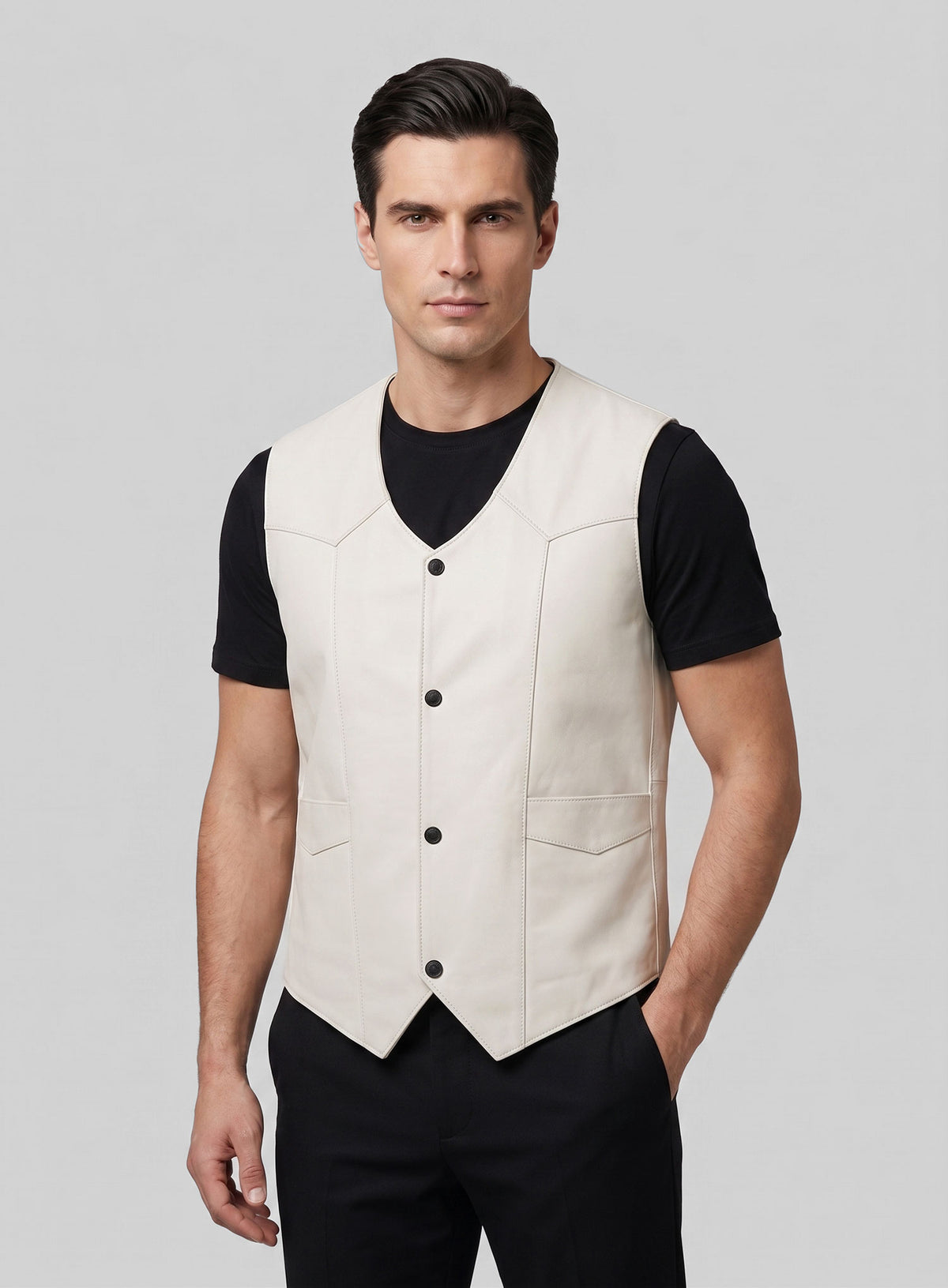 Leather Vest # 306