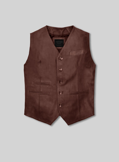 Leather Vest # 338