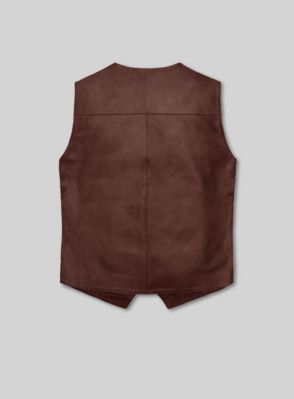 Leather Vest # 338