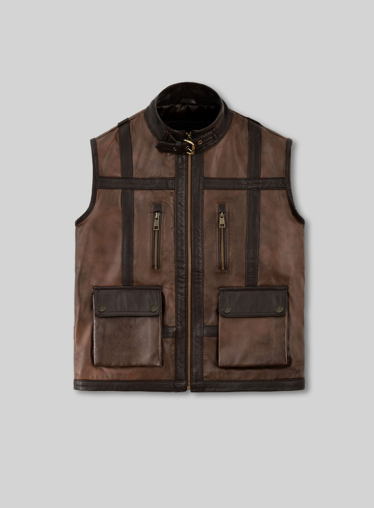Leather Vest # 352