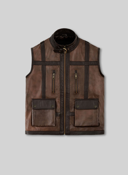 Leather Vest # 352
