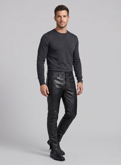 Leather Biker Jeans - Style #500