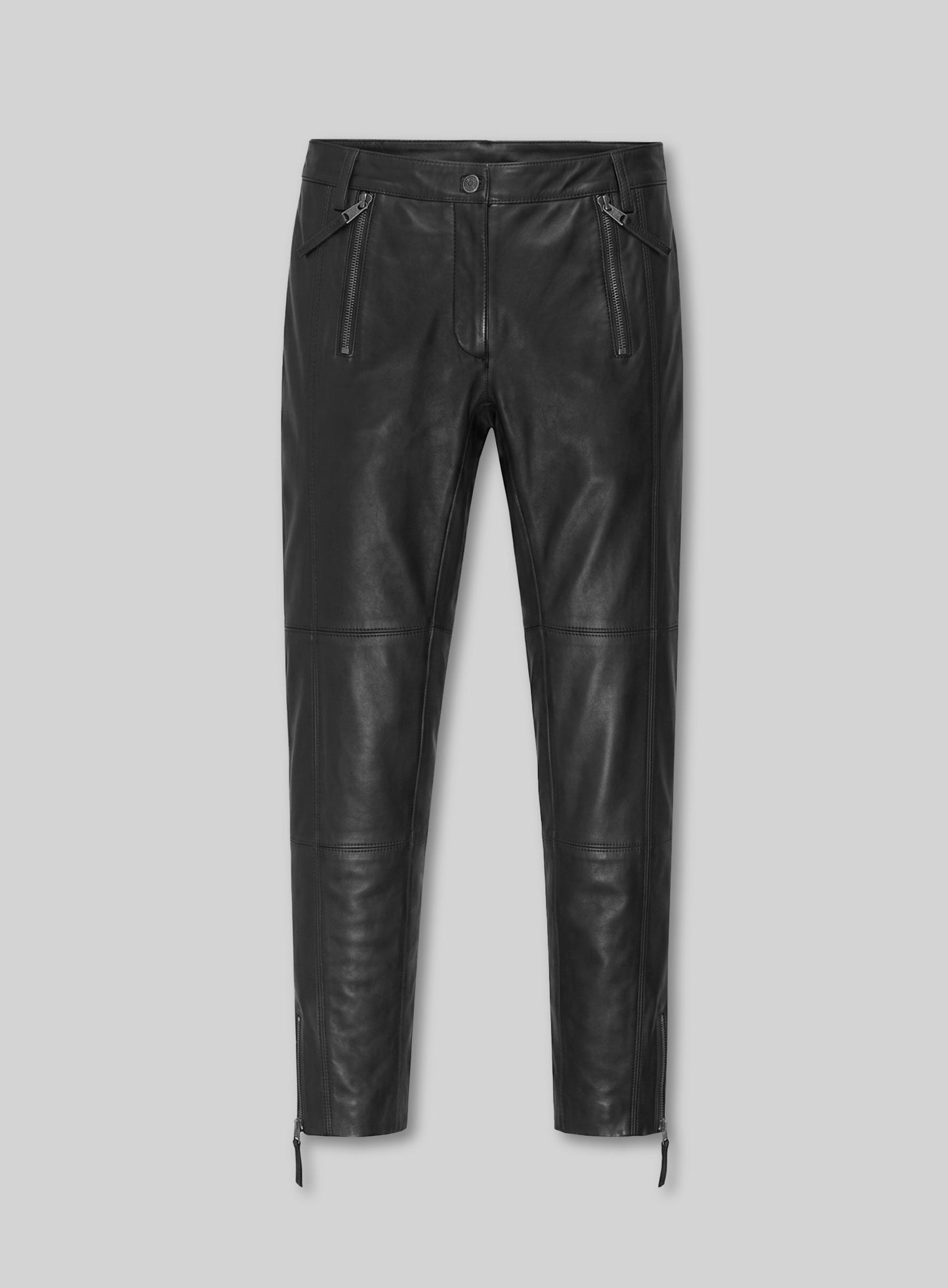 Leather  Biker Jeans - Style #502
