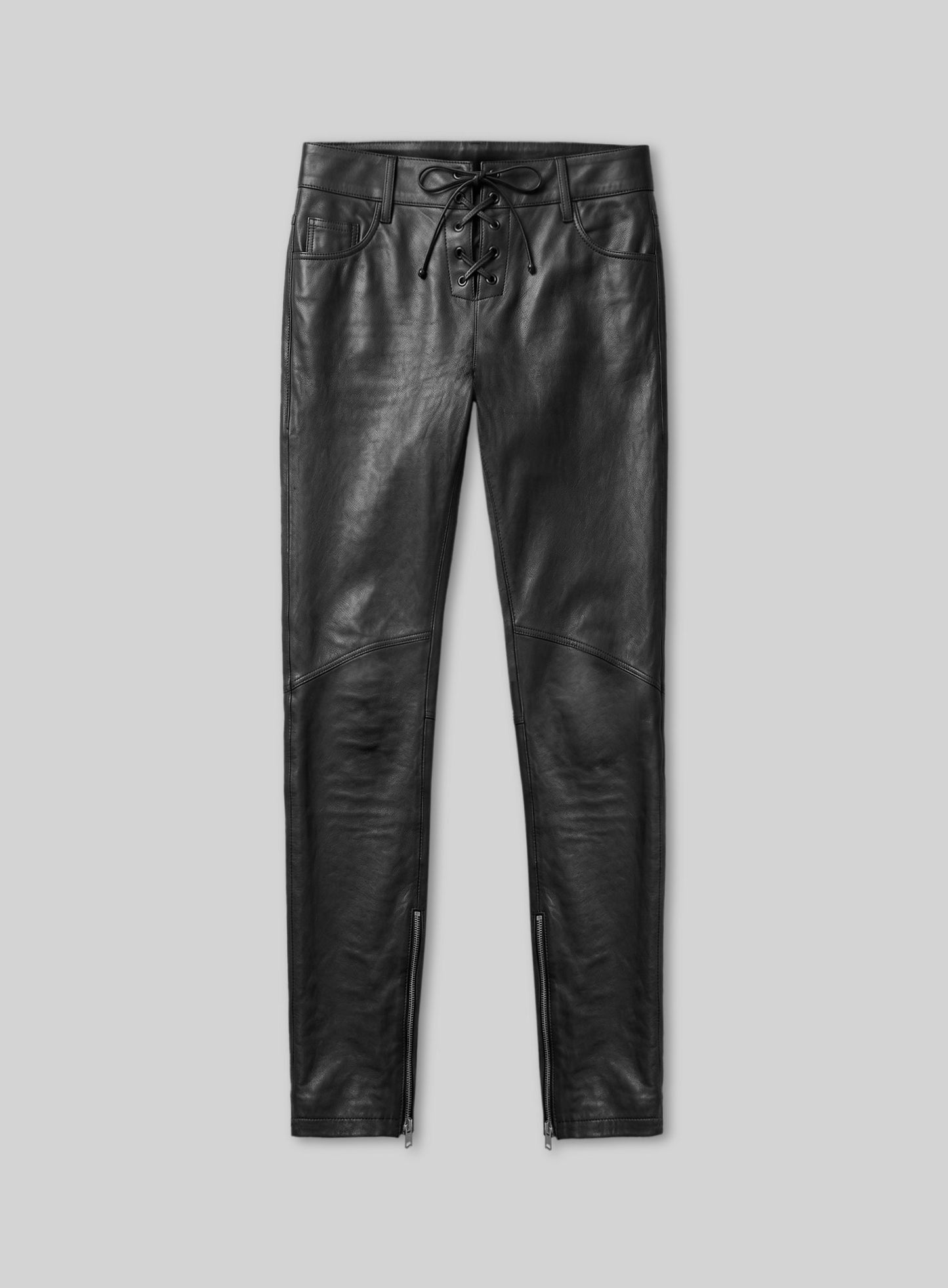 Leather  Biker Jeans - Style #506