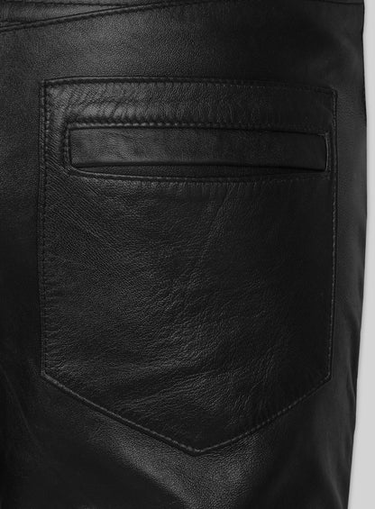 Leather Biker Jeans - Style #555
