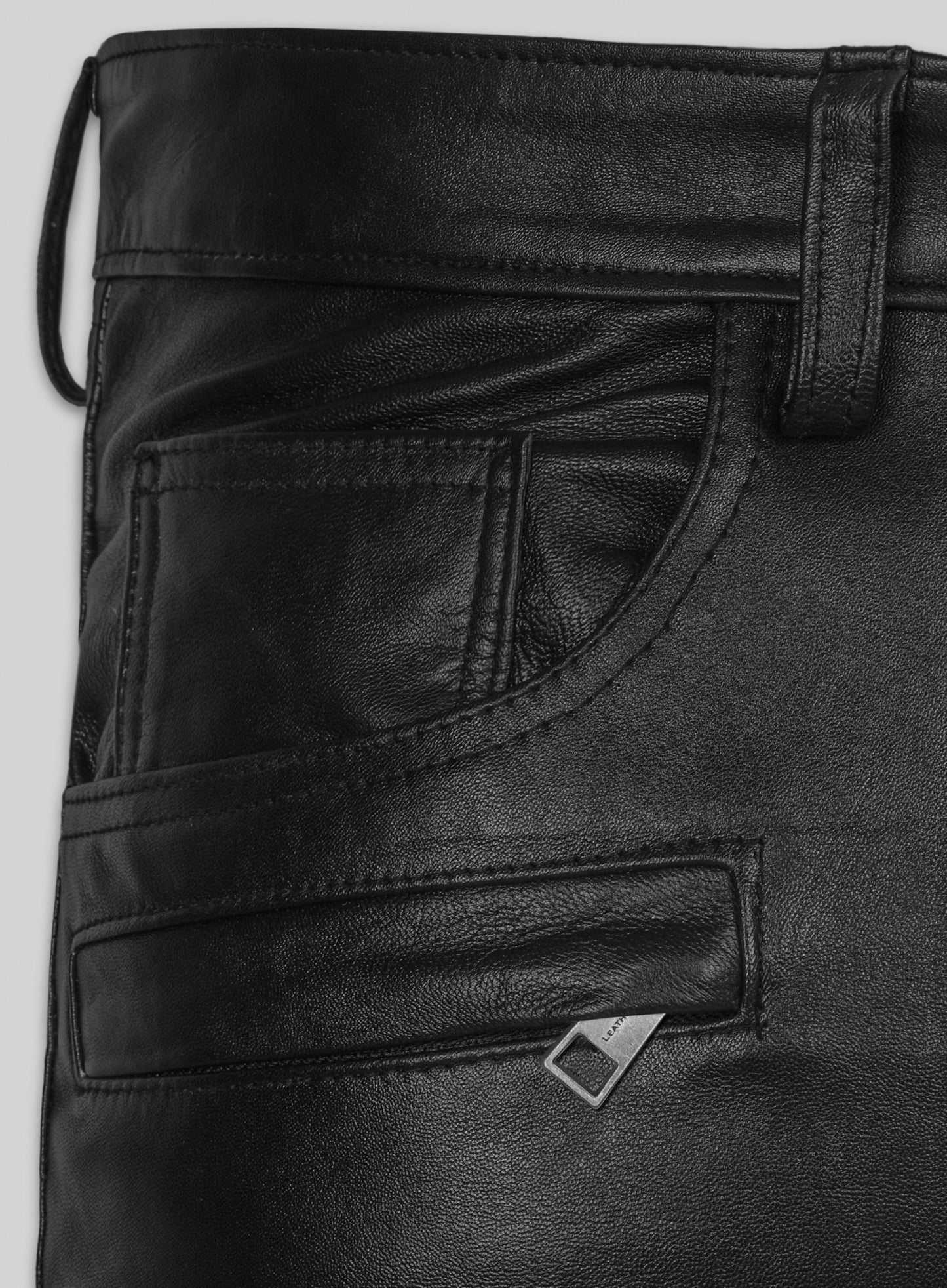 Leather Biker Jeans - Style #555
