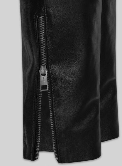 Leather Biker Jeans - Style #555