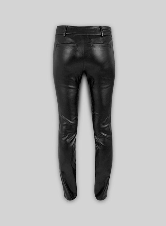 Leather  Biker Jeans - Style #504