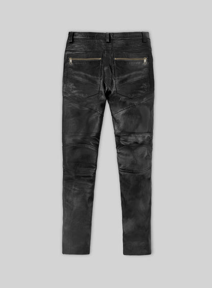 Leather Biker Jeans - Style # 512